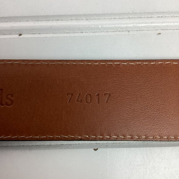 Allen Edmonds Mens 30 Leather Dress Belt With Brogue Detailing Dark Brown - Picture 6 of 9